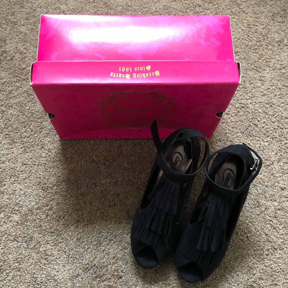 Candies Black heels *Last Chance*